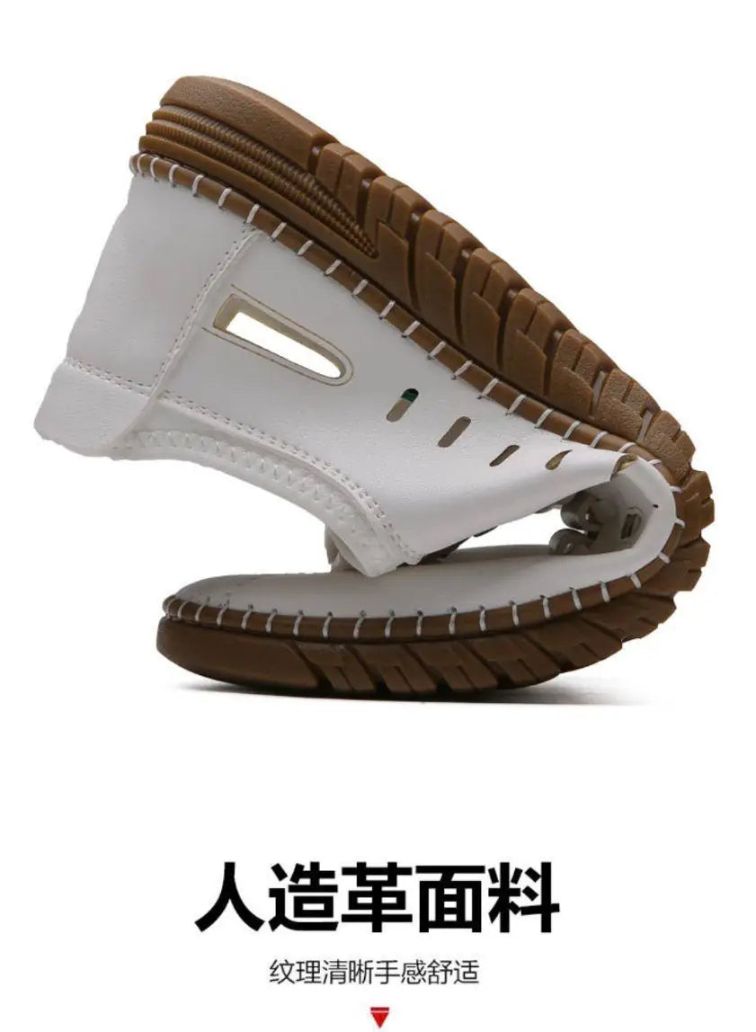 Men's Stylish Laser Cut White Casual Shoes